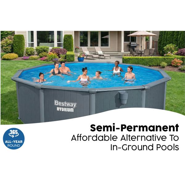 Bestway 18ft Hydrium Round Steel Wall Pool Set