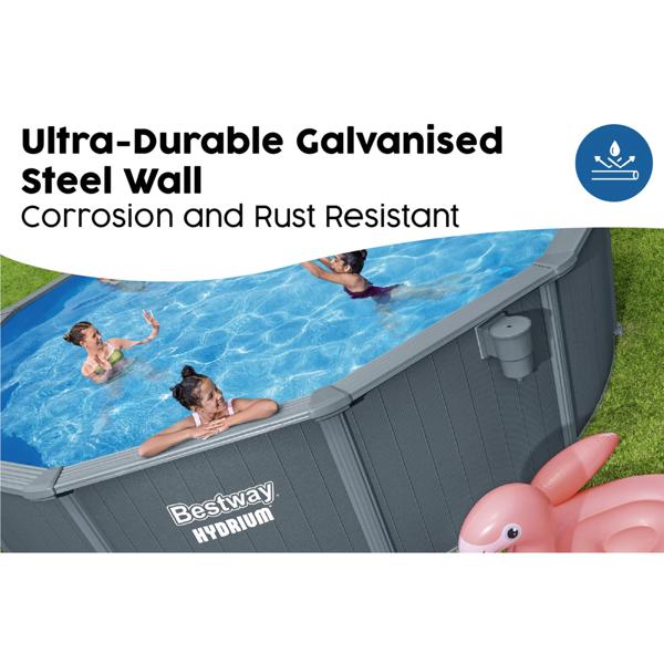 Bestway 18ft Hydrium Round Steel Wall Pool Set