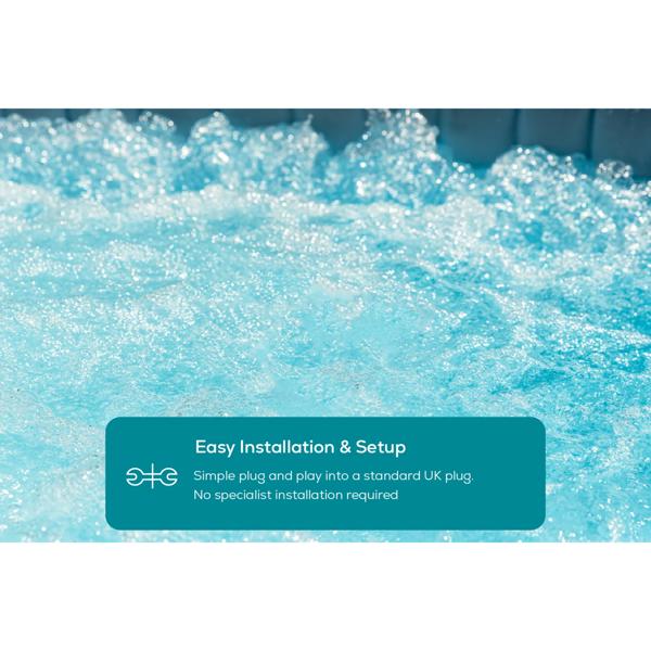 Lay-Z-Spa Monte Carlo HydroJet Pro 5 Person Rigid Wall Hot Tub
