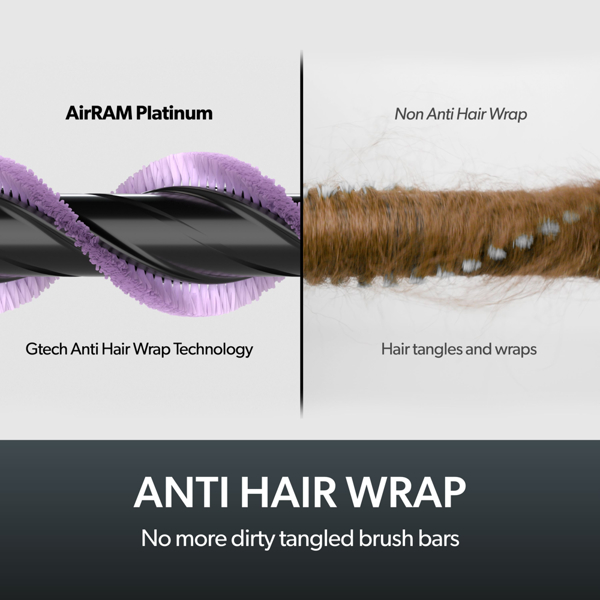 Gtech AirRAM Platinum Anti Hair Wrap Cordless Vacuum