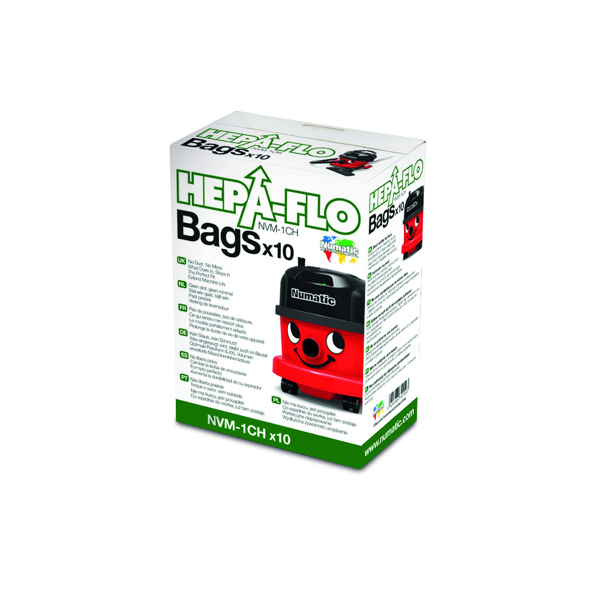 Numatic NVM-1CH Hepa-Flo Vacuum Bags (Pack of 10)