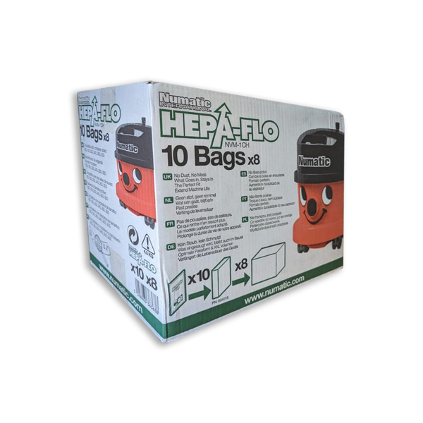 Numatic 1CH Hepa-Flo Vacuum Bags (Case of 80)