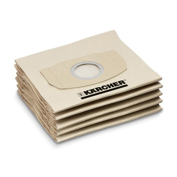 Karcher WD5.200 Vacuum Cleaner Paper Filter Bags Pack (5)