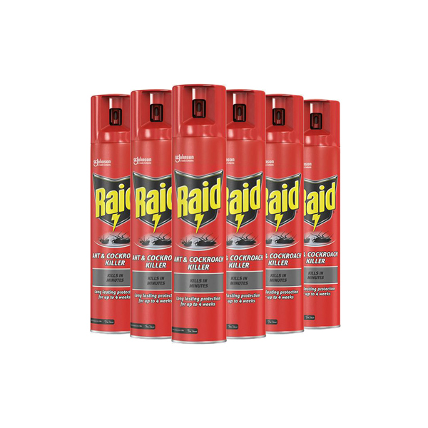 Raid Ant & Cockroach Killer (6 x 300ml)