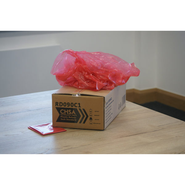 Red HD Refuse Sack (15kg) 457x736x965
