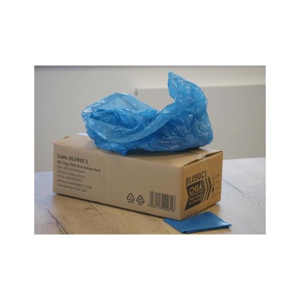 Blue HD Refuse Sack (15kg) 457x736x965