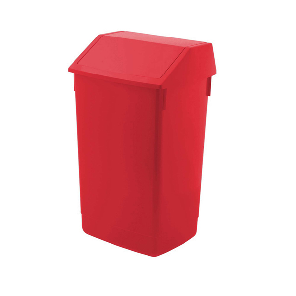 Addis 60L Flip Top Bin (Red)