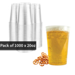 CE Marked Flexi 20oz Pint Brimful Tumbler (20 x 50 Pack) - 1000 - Reusable thumbnail