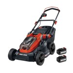 Black & Decker CLM3820L2 36v Li-Ion 38cm Cordless Lawnmower with 2 Batteries thumbnail