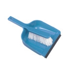 Hill Brush Plastic Dustpan with Stiff Banister Brush thumbnail