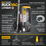 V-TUF M-Class RUCKVAC-Ion Cordless Backpack Vacuum thumbnail