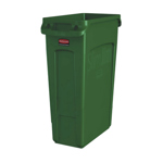 Rubbermaid Slim Jim Vented Waste Bin 87L (Green) thumbnail