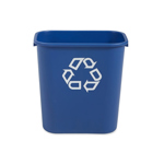 Midi 26.6ltr Rectangular Recycling Waste Basket (Blue) thumbnail