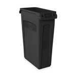 Rubbermaid Slim Jim Vented Waste Bin 87L (Black) thumbnail