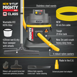 V-TUF M-Class MIGHTY HSV 21L Dust Extractor Vacuum thumbnail