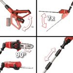 Einhell GE-HC 18 Li T 18V Cordless High Reach Hedge Trimmer & Pruner with Battery & Charger thumbnail