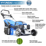 Hyundai HY530SPR 53cm 4-Stroke Petrol Rear Roller Lawn Mower (Self Propelled) thumbnail