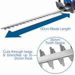 Hyundai HYHT2600X 60cm Petrol Hedge Trimmer thumbnail