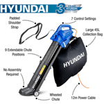 Hyundai HYBV3000E Electric Leaf Blower Vacuum thumbnail