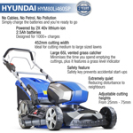 Hyundai HYM80Li460SP 45cm 80V Cordless Lawn Mower with Batteries & Charger (Self Propelled) thumbnail