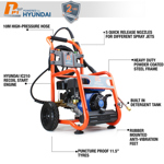 P1 Hyundai Powered P3200PWT Petrol Pressure Washer thumbnail