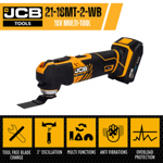 JCB 18V Cordless Multi-Tool with 2.0Ah Battery, Charger & Case thumbnail