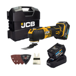 JCB 18V Cordless Multi-Tool with 2 x 4.0Ah Batteries, Charger & Case thumbnail