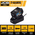 JCB 18V 5.0Ah Li-Ion Battery & Charger thumbnail