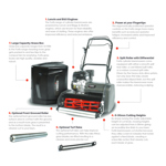 Cobra Fortis 20B Petrol Cylinder Lawn Mower (Self Propelled) thumbnail