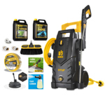 V-TUF V5 240v X2 Tough DIY Electric High Power Pressure Jet Washer 2400psi, 165Bar, 7.2L/min - Patio & Car Cleaner Kit with 25M Washflex Pro Water Supply Hose thumbnail