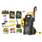 V-TUF V5 240v X2 Tough DIY Electric High Power Pressure Jet Washer 2400psi, 165Bar, 7.2L/min - Master PRO Patio & Car Cleaner with 25M Washflex Pro Water Supply Hose thumbnail