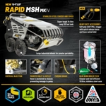 V-TUF RAPID MSHF 240v Professional Hot Water Industrial Mobile Pressure Washer with COMMERCIAL FOAM SYSTEM thumbnail