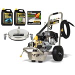 V-TUF DD065 PETROL PRESSURE WASHER 6.5HP HONDA- 160BAR 13.2L/M - 410MM Surface Cleaner, Turbo Nozzle & 5L D-GREEN thumbnail