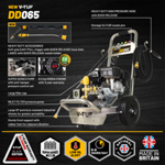 V-TUF DD065 PETROL PRESSURE WASHER 6.5HP HONDA- 160BAR 13.2L/M SUPER SERIES PUMP - PROPERTY MAINTENANCE BUNDLE thumbnail