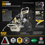 V-TUF DD080 2900psi, 200Bar, 15L/min 9HP Honda Driven Petrol Pressure Washer + Property Maintenance Starter Kit Bundle thumbnail