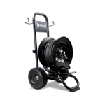 V-TUF INDUSTRIAL TROLLEY MANUAL WIND HOSE REEL - 50M HEAVY DUTY HIGH PRESSURE HOSE - MSQ FITTINGS thumbnail