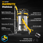 V-TUF MAMMOTH STAINLESS + 20FT GCX ALU 50mm GUTTER CLEANING SET BUNDLE  thumbnail