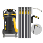 V-TUF GCX8000 3.5KW 80L WET & DRY Industrial Powerful Vacuum Cleaner - Side Entry & Cyclone Tech (240V) + 40FT GCX ALU GUTTER CLEANING KIT thumbnail