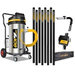V-TUF 3.5KW 100L XTRA LARGE & RUGGED Industrial Powerful Vacuum Cleaner + 40FT GCX PRO GUTTER KIT, CAMERA & BAG thumbnail