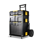 V-TUF STACKPACK BARROW WITH 3 STACKPACK BOXES - V-TUF STORAGE BOX SYSTEM STARTER KIT thumbnail