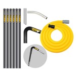 V-TUF GCX ALU HIGH LEVEL GUTTER CLEANER KIT- 30ft (9M) REACH 50MM POLES - WITH 15M 38mm HOSE FITS FRONT INLET MACHINES thumbnail