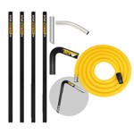 V-TUF GCX HIGH LEVEL GUTTER CLEANER KIT 5m 50mm HOSE -  CARBON FIBRE  20ft (6M) REACH 50MM POLES  - WITH 10M 50mm HOSE  FITS GCX SIDE INLET MACHINES thumbnail