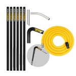 V-TUF GCX HIGH LEVEL GUTTER CLEANER KIT 5m 50mm HOSE - CARBON FIBRE 30ft (9M) REACH 50MM POLES - WITH 10M 50mm HOSE FITS GCX SIDE INLET MACHINES thumbnail