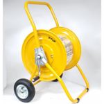 V-TUF MANUAL WIND - HOSE REEL TROLLEY FITTED with 25m 3/4 Washflex Pro Hose thumbnail