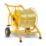 V-TUF MANUAL WIND - HOSE REEL TROLLEY FITTED with 100m 3/4 Washflex Pro Hose thumbnail