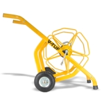 V-TUF MANUAL WIND - HOSE REEL TROLLEY FITTED with 100m 3/4 Washflex Pro Hose thumbnail