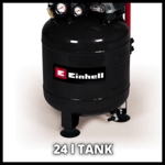 Einhell TE-AC 24 Silent 1HP 24 Litre 8 Bar Silent Oil Free Compressor thumbnail