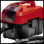 Einhell TE-VC 18/10 Li Solo PXC 18V 10 Litre Wet & Dry Vac, Body Only thumbnail