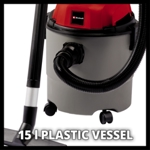 Einhell TC-VC 1815 15 Litre Plastic Wet & Dry Vac thumbnail