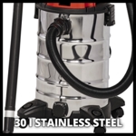 Einhell TC-VC 1930 S 30 Litre Stainless Steel Wet & Dry Vac thumbnail
